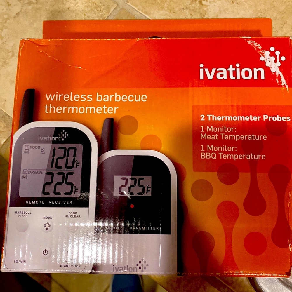 NIB Ivation wireless bbq thermometer set